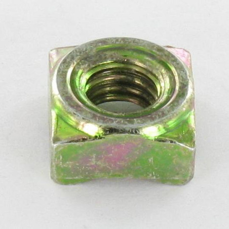 1 x Ecrou carré à souder M8 14X14X6.5 Bichromaté
