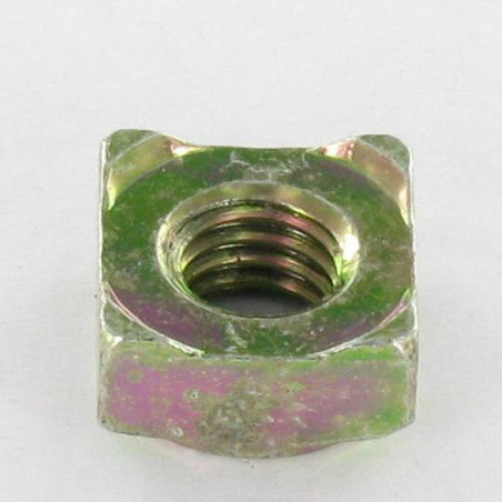 1 x Ecrou carré à souder M8 14X14X6.5 Bichromaté
