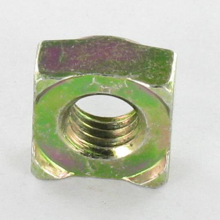 1 x Ecrou carré à souder M8 14X14X6.5 Bichromaté