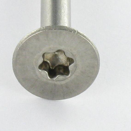 1 x VBA Vis bois agglo Inox A2 Tête fraisée 4.5X30 Filetée sur 18 TORX T20