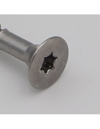 VBA Vis bois agglo Inox A2 Tête fraisée 6X40 Filetée sur 24 TORX T25