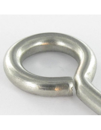 Piton Bois 3.5X20 Filetée sur 12 Longueur total 36 Oeil 9 Inox A2