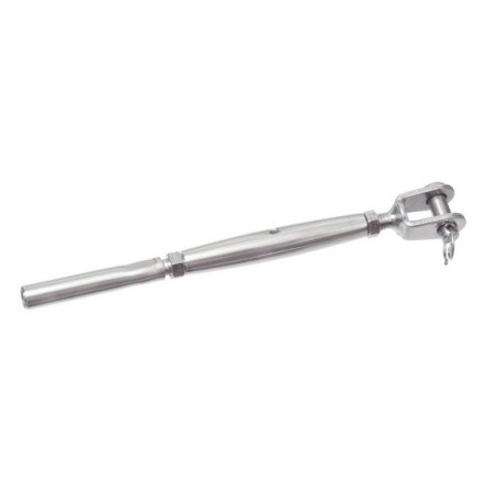 1 x Ridoir à chape soudé embout à sertir Inox A4 pour câble de Diamètre 3