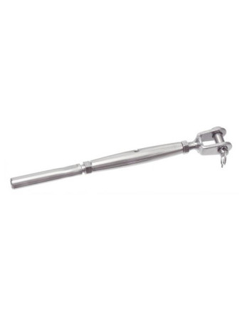 Ridoir à chape soudé embout à sertir Inox A4 pour câble de Diamètre 4