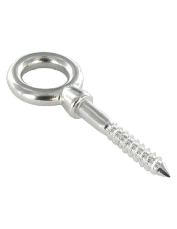 Piton Bois Oeil 6X80 Oeil 14 Inox A4