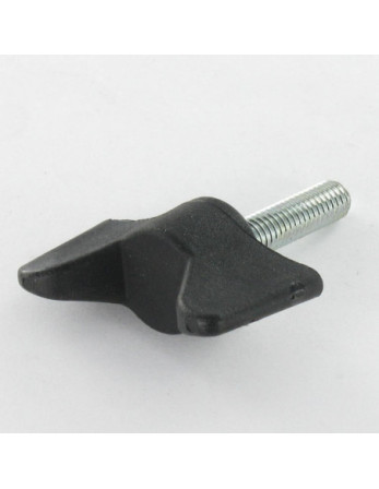 Vis à oreilles manette de serrage nylon noir M6X25