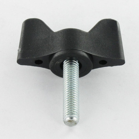 1 x Vis à oreilles manette de serrage nylon noir M8X20