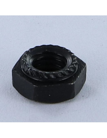 Ecrou à tole Hexagonal Acier zingué noir M6 Epaisseur tole 1.5