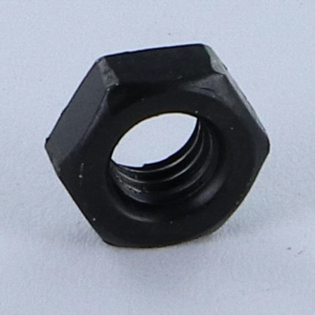 1 x Ecrou à tole Hexagonal Acier zingué noir M6 Epaisseur tole 1.5