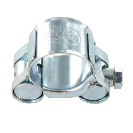 1 x Collier à tourillons pour tuyau épais et arme Acier zingué W1 Diamètre 32 à 35