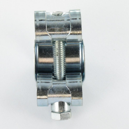 1 x Collier à tourillons pour tuyau épais et arme Acier zingué W1 Diamètre 56 à 59