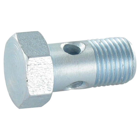 1 x Vis creuse simple ou vis banjos Tête hexagonale TH M12X24 Pas fin Pas de 150 Acier zingué