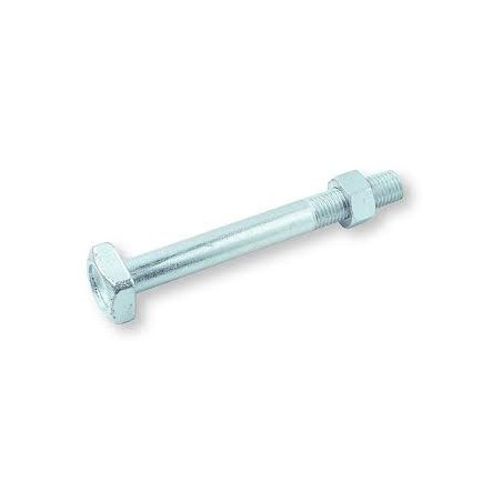 1 x Boulon (vendu avec Ecrou) Charpente M14X120 Tête carrée 24X24X10 Acier zingué
