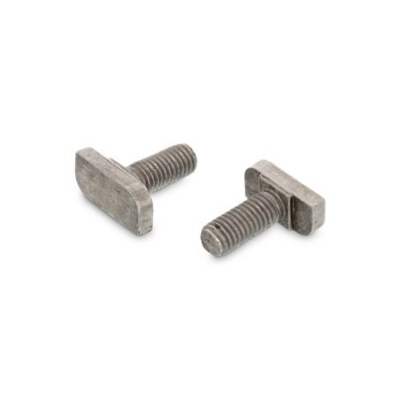 1 x Vis métaux Tête marteau 10X10X4 M8X20 Inox A2 pour profilés 28/15