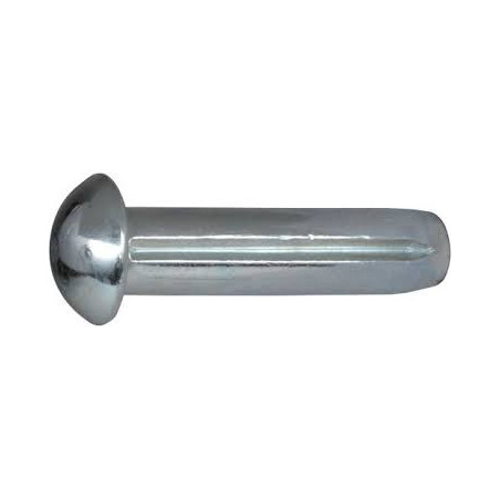 1 x Clou cannelé à tête demie ronde Inox A2 2X10