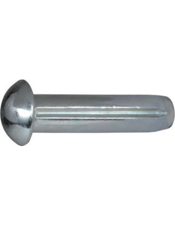 Clou cannelé à tête demie ronde Inox A2 4X6