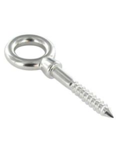 Piton Bois Oeil 5X50 Oeil 11 Inox A4