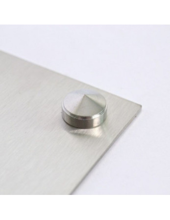 Rosace conique ou cache vis (1 rosace et 1 cuvette de vis) Laiton chrome Diamètre 20 Pour Vis M6