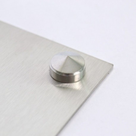 1 x Rosace conique ou cache vis (1 rosace et 1 cuvette de vis) Laiton chrome Diamètre 20 Pour Vis M6