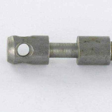 1 x Axe Acier brut Long M6X42 Pas de 100 Tête 9