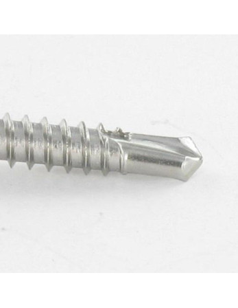Vis autoperceuse Tête cylindrique TC Carré phillips 4.8X80 SQ2+PH2 Inox A2
