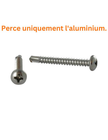 Vis autoperceuse Tête cylindrique TC Carré phillips 4.8X80 SQ2+PH2 Inox A2