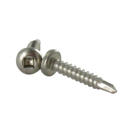 1 x Vis autoperceuse Tête cylindrique TC Carré 3.5X12 Empreinte carre 1 Inox A2