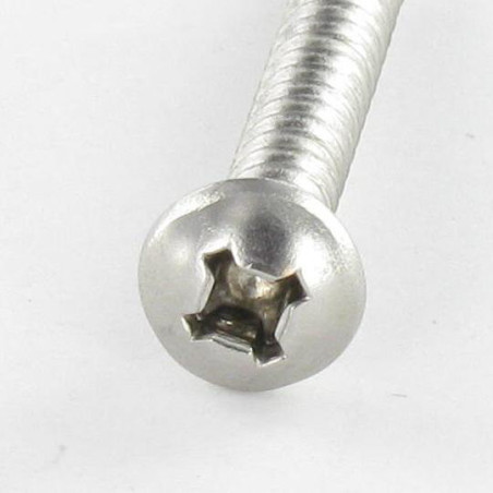 1 x Vis autoperceuse Tête cylindrique TC Carré phillips 4.8X38 SQ2+PH2 Inox A2