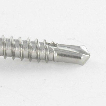 1 x Vis autoperceuse Tête cylindrique TC Carré phillips 4.8X38 SQ2+PH2 Inox A2