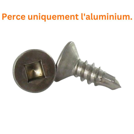 1 x Vis autoperceuse Inox A2 Tête fraisée Carré 3.9X32 Empreinte carre 1