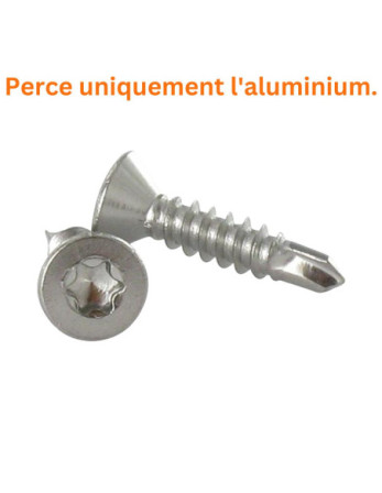 Vis autoperceuse Inox A2 Tête fraisée 4.2X38 TORX T20