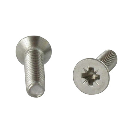 1 x Vis autotaraudeuse Inox A2 Tête fraisée Pozi N°1 M2.5X8 microvis