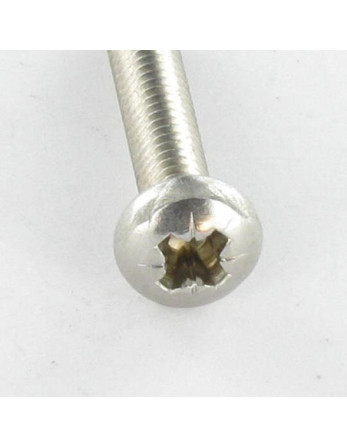 Vis autotaraudeuse Tête cylindrique bombée TCB M2.5X12 Pozi N°1 Inox A2 microvis