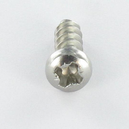 1 x Vis pvc Tête cylindrique bombée TCB Pozi 3.5X10 Filet 30 Degrès Inox A2