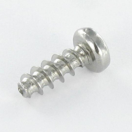 1 x Vis pvc Tête cylindrique bombée TCB Pozi 3.5X10 Filet 30 Degrès Inox A2