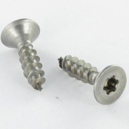 1 x VBA Vis bois agglo Inox A2 Tête fraisée 4.5X40 Filetage total TORX T20
