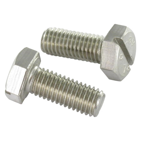 1 x Vis métaux Tête hexagonale TH Fendue Inox A2 M4X20