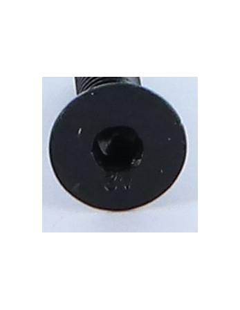 Vis métaux Inox A2 FHC tête fraisée empreinte hexagonale creuse Clé de 3 HC3 M5X20 Noir Filetage total