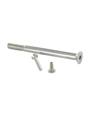 Vis métaux FHC tête fraisée empreinte hexagonale creuse Inox A2 Clé de 4 HC4 M6X50 Filetage total