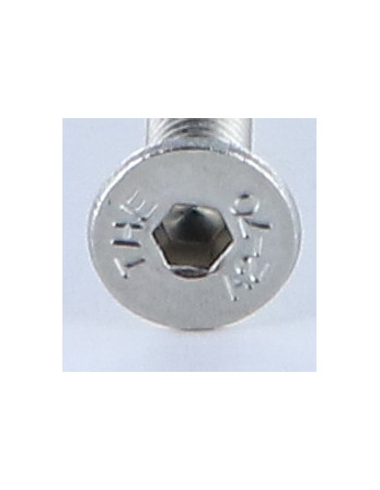 Vis métaux Inox A2 FHC tête fraisée empreinte hexagonale creuse Clé de 3 HC3 M5X80 Filetage total