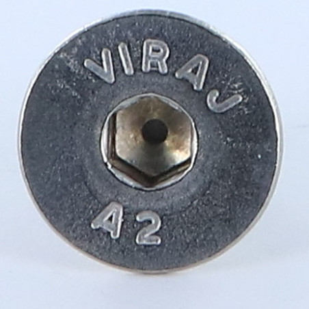 1 x Vis métaux Inox A2 FHC tête fraisée empreinte hexagonale creuse Clé de 6 HC6 M10X16 Filetage total