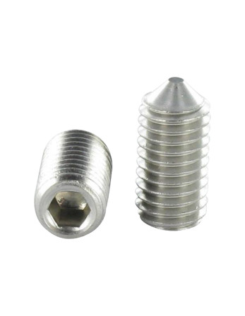 Vis métaux Inox A2 Sans tête six pans creux (sthc) Clé de 4 HC4 M8X50 Bout pointeau