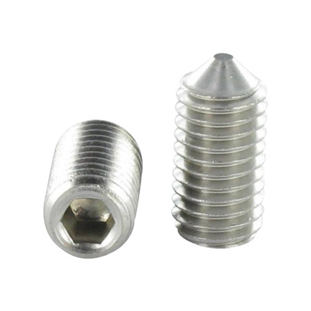 1 x Vis métaux Inox A2 Sans tête six pans creux (sthc) Clé de 4 HC4 M8X50 Bout pointeau