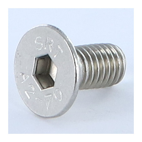 1 x Vis métaux Inox A2 FHC tête fraisée empreinte hexagonale creuse Clé de 4 HC4 M6X14 Filetage total