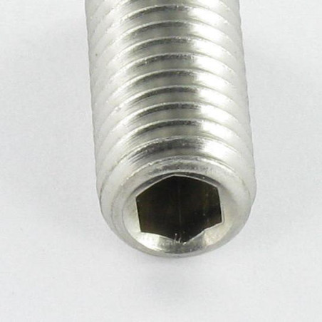 1 x Vis métaux Inox A2 Sans tête six pans creux (sthc) Clé de 1.5 HC1.5 M3X10 Bout plat microvis