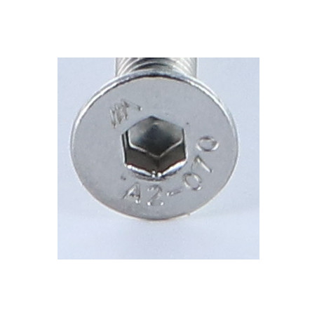 1 x Vis métaux Inox A2 FHC tête fraisée empreinte hexagonale creuse Clé de 4 HC4 M6X60 Filetage total
