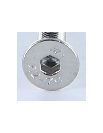 Vis métaux Inox A2 FHC tête fraisée empreinte hexagonale creuse Clé de 2.5 HC2.5 M4X40 Filetage total