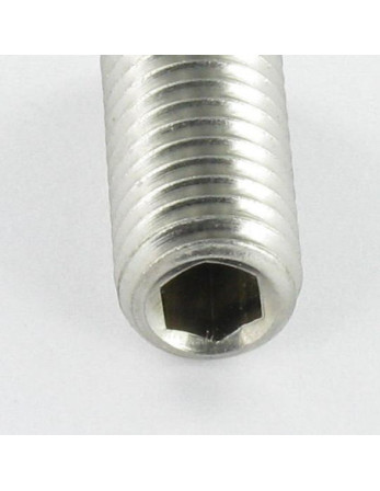 Vis métaux Inox A2 Sans tête six pans creux (sthc) Clé de 6 HC6 M12X30 Bout plat