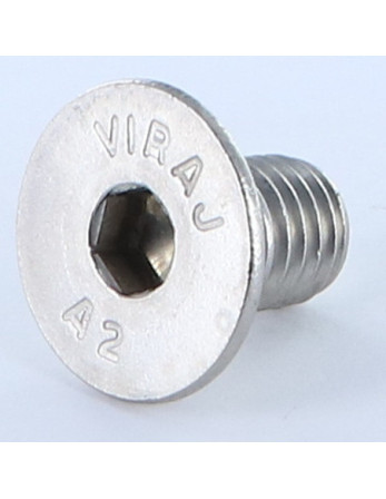 Vis métaux Inox A2 FHC tête fraisée empreinte hexagonale creuse Clé de 6 HC6 M10X20 Filetage total