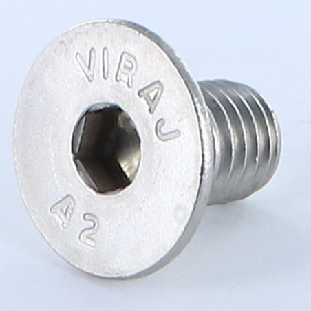 1 x Vis métaux Inox A2 FHC tête fraisée empreinte hexagonale creuse Clé de 6 HC6 M10X20 Filetage total